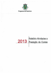 Relatório de Atividades e Prestação de Contas 2013