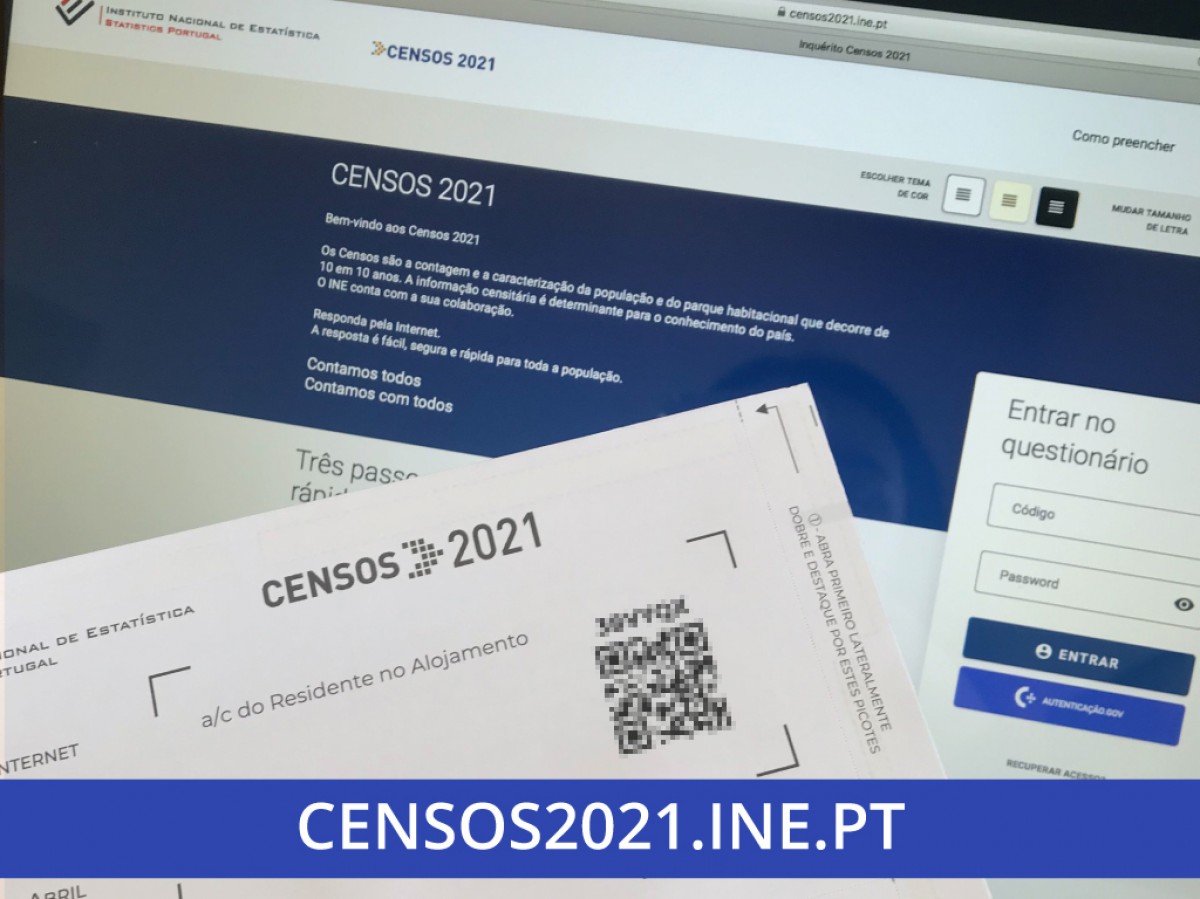 Responda aos Censos 2021 na internet