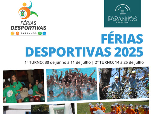 Abertura das inscrições para as Férias Desportivas 2025