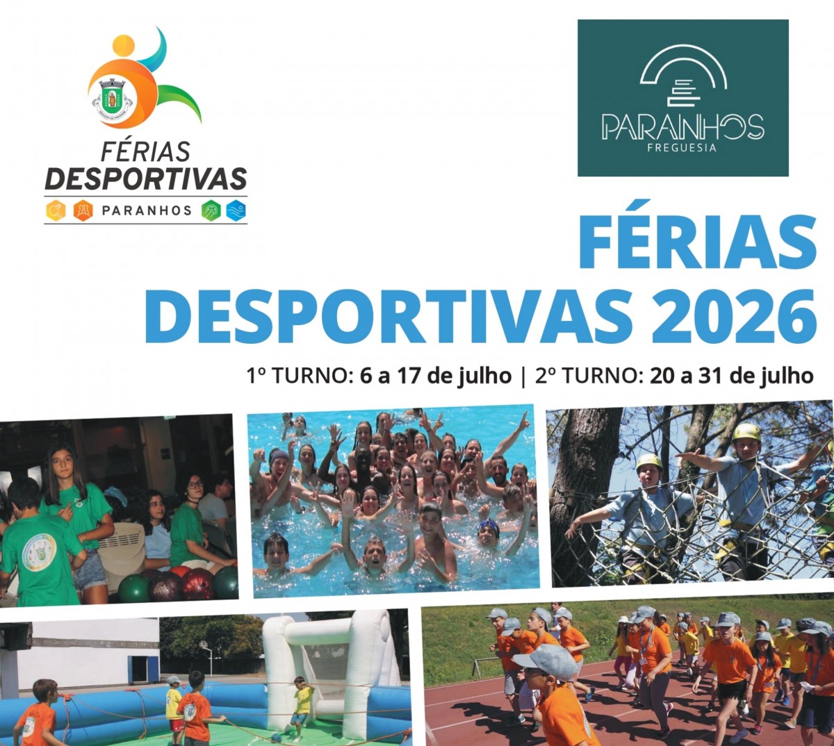 Abertura das inscrições para as Férias Desportivas 2026